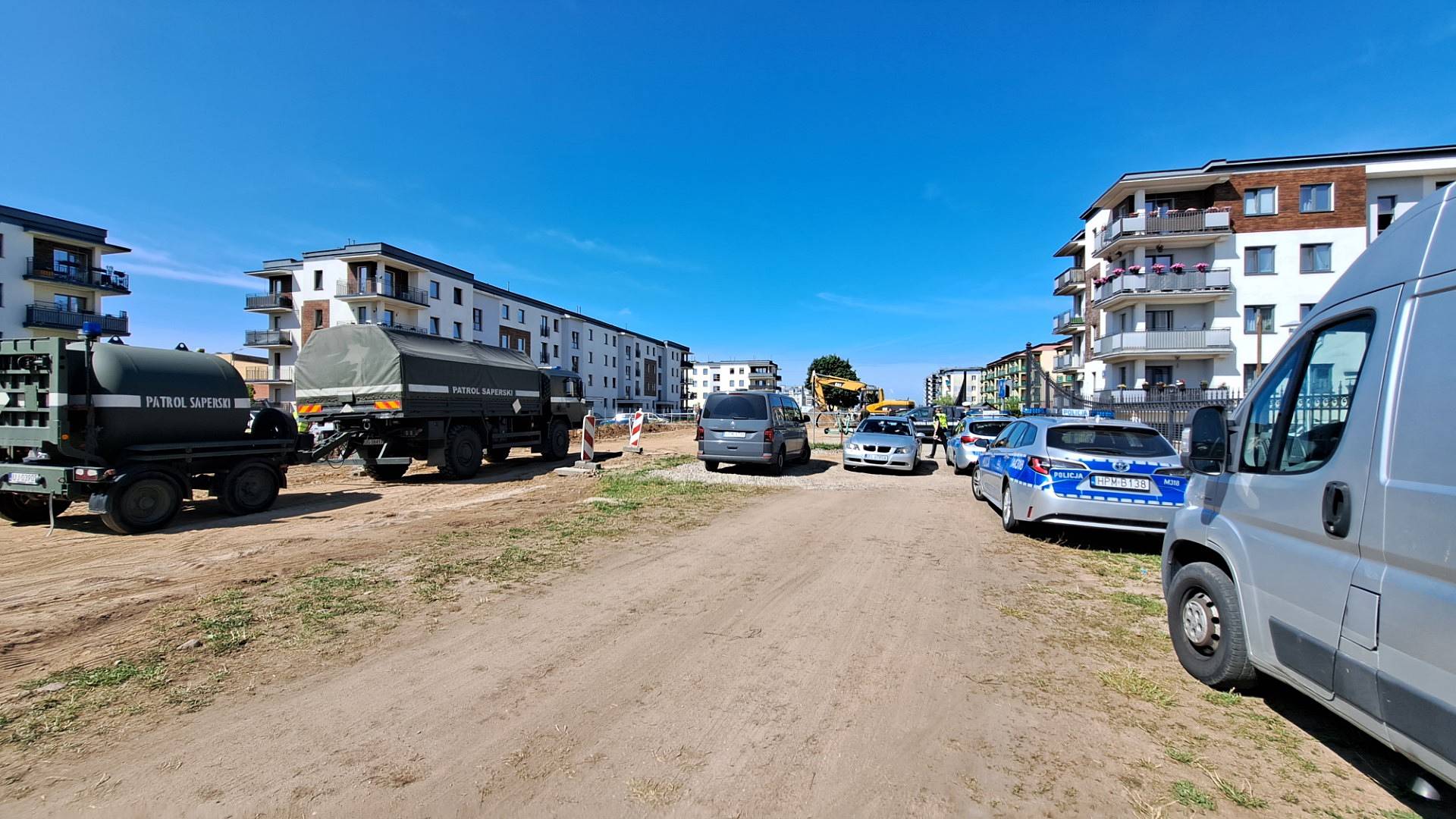 Saperzy zabrali niewybuch z ulicy Franciszkańskiej w Suwałkach