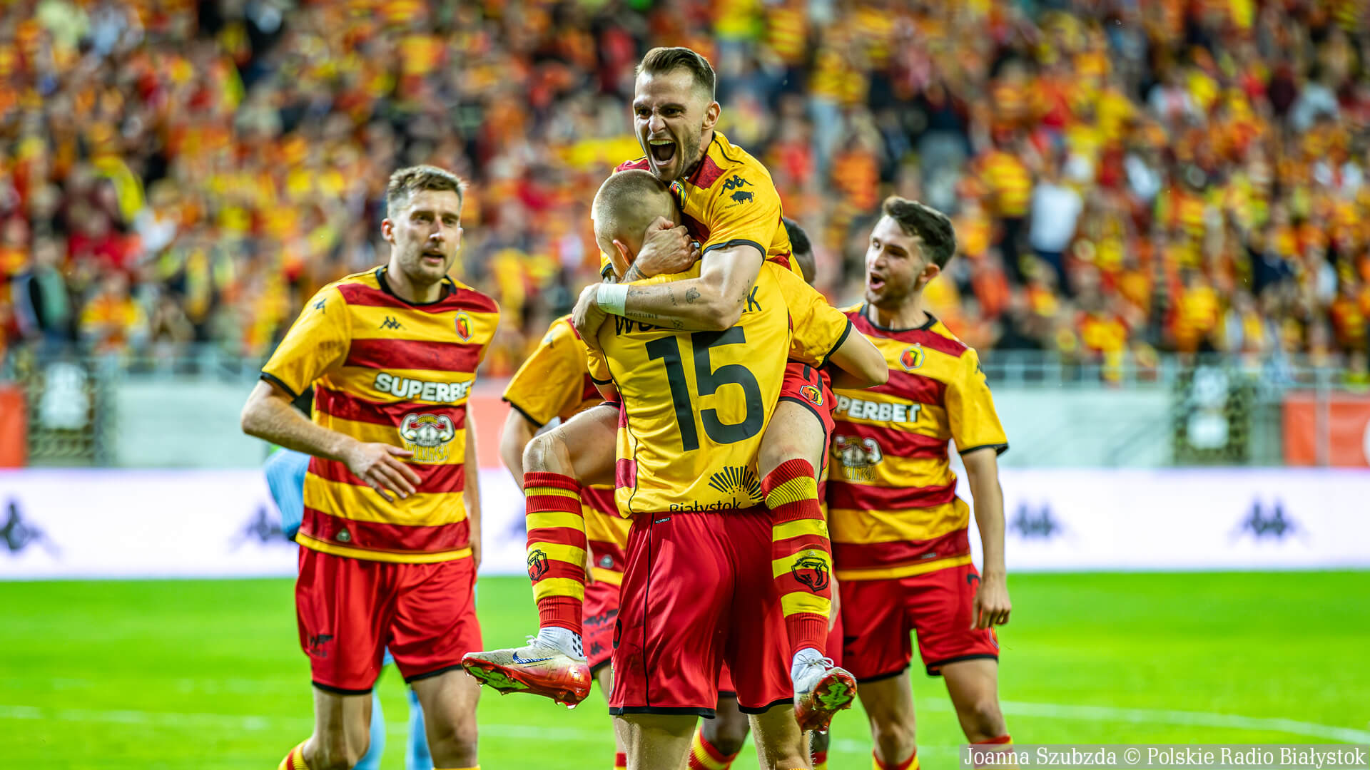 Pewna wygrana i duża zaliczka Jagiellonii przed meczem w Albanii [zdjęcia, wideo]