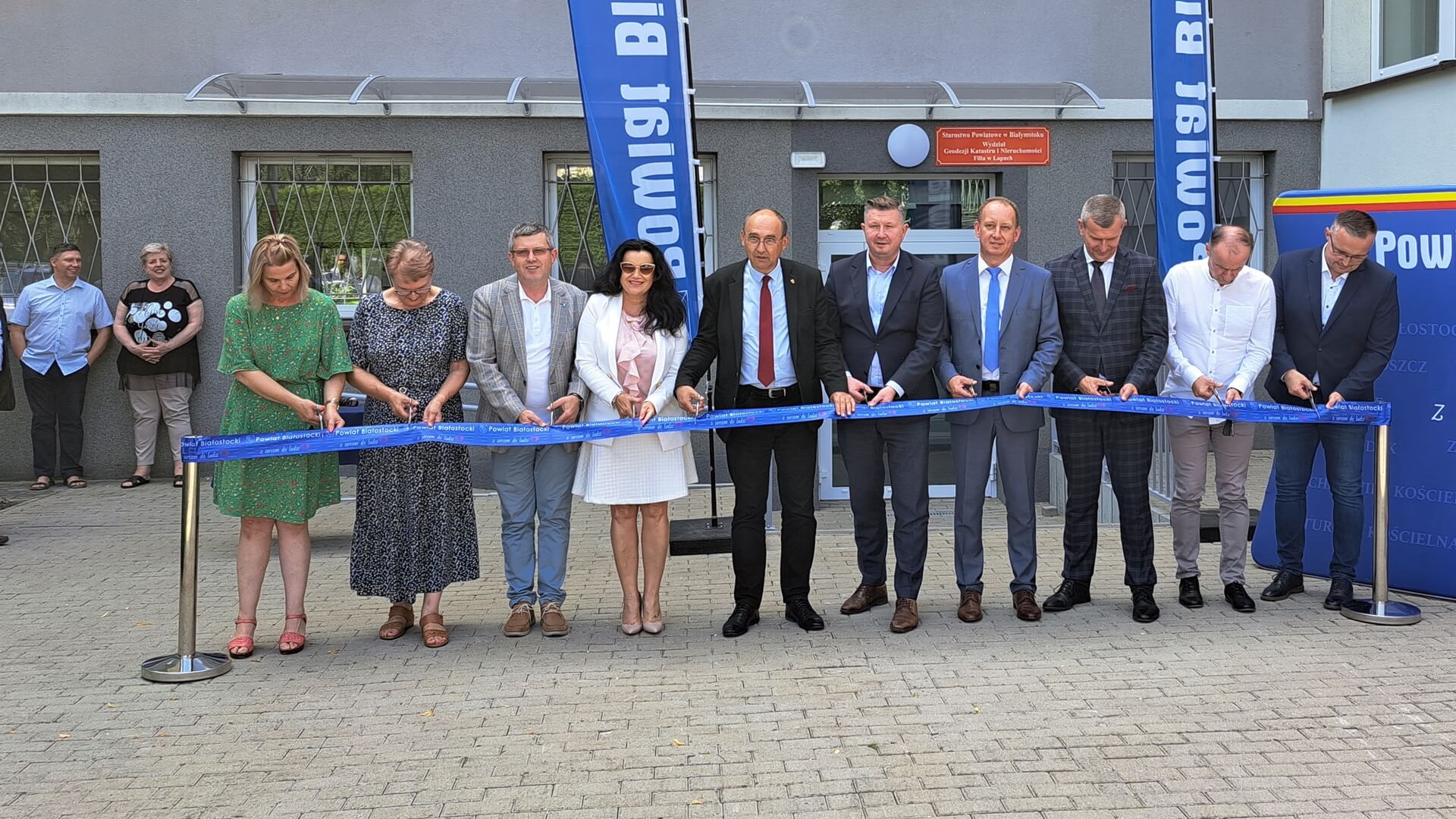 W Łapach otwarto nową siedzibę filii Wydziału Geodezji Starostwa Powiatowego