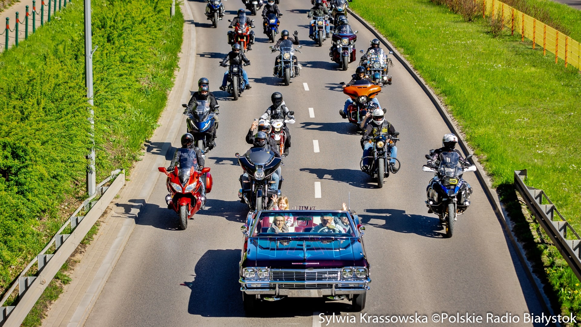 Podlaskie Rozpoczęcie Sezonu Motocyklowego 2025 w Białymstoku. Parada i charytatywna zbiórka [zdjęcia]