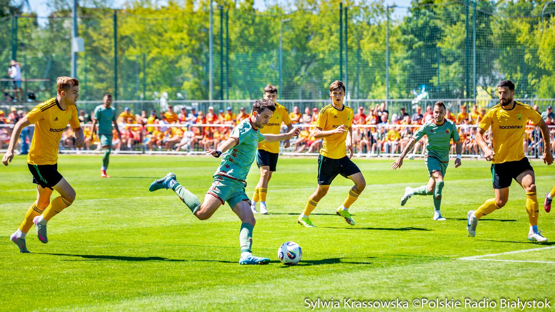 Mecz sparingowy w Białymstoku. Jagiellonia pokonała Górnik Łęczna [zdjęcia]