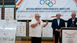 Wojciech Fortuna na otwarciu wystawy kopert Pierwszego Dnia Obiegu FDC o tematyce olimpijskiej, 25.07.2024, fot. Barbara Sokolińska