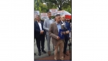 Protest mieszkańców Supraśla przed KPRM, 25.07.2024, fot. Supraśl Nasza Gmina/Facebook