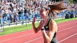 Natalia Kaczmarek pobiła rekord Polski i wygrała rywalizację w biegu na 150 metrów w Olsztynie, 1.09.2024, źródło: Polski Związek Lekkiej Atletyki