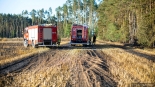 Pożar w miejscowości Brulin koło Śniadowa, 19.07.2024, fot. Paweł Wądołowski
