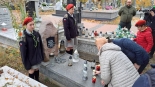 Harcerze odwiedzili groby zasłużonych druhów, 29.10.2024, fot. Marcin Gliński
