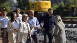 Briefing w Łomży z udziałem premiera Donalda Tuska i ministra Dariusza Klimczaka, 5.09.2025, fot. Paweł Wądołowski