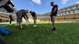Pożegnanie z dotychczasową murawą Chorten Areny, 1.09.2025, fot. Ryszard Minko
