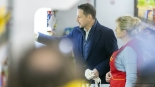 Kampania wyborcza, Rafał Trzaskowski w Łomży, 16.01.2025, fot. Paweł Wądołowski