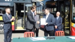 Podpisanie umowy na dostawę ośmiu nowych autobusów elektrycznych dla MPK Łomża, 28.03.2025, fot. Adam Dąbrowski