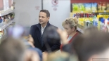 Kampania wyborcza, Rafał Trzaskowski w Łomży, 16.01.2025, fot. Paweł Wądołowski