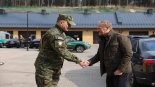 Premier Donald Tusk z szefami MON i MSWiA na polsko-białoruskiej granicy, 22.03.2025, źródło: X/Kancelaria Premiera