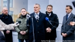 Konferencja prasowa zapowiadająca start Tomasza Frankowskiego w wyborach na wójta Grabówki, 2025.01.13, fot. Sylwia Krassowska