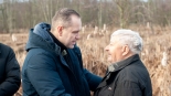 Konferencja prasowa Karola Nawrockiego przy granicy polsko-białoruskiej w Minkowcach, 18.12.2024, fot. Barbara Sokolińska
