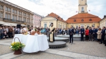 Ekumeniczne święcenie pokarmów w centrum Białegostoku, 19.04.2025, fot. Joanna Szubzda
