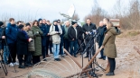 Konferencja prasowa Karola Nawrockiego przy granicy polsko-białoruskiej w Minkowcach, 18.12.2024, fot. Barbara Sokolińska