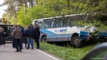 Wypadek na trasie Sokoły-Jeżewo, 9.05.2025, fot. Paweł Wądołowski