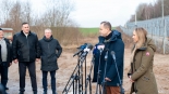 Konferencja prasowa Karola Nawrockiego przy granicy polsko-białoruskiej w Minkowcach, 18.12.2024, fot. Barbara Sokolińska